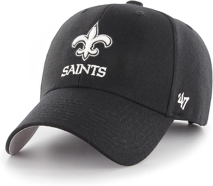 New Orleans Saints Black MVP Adjustable Cap