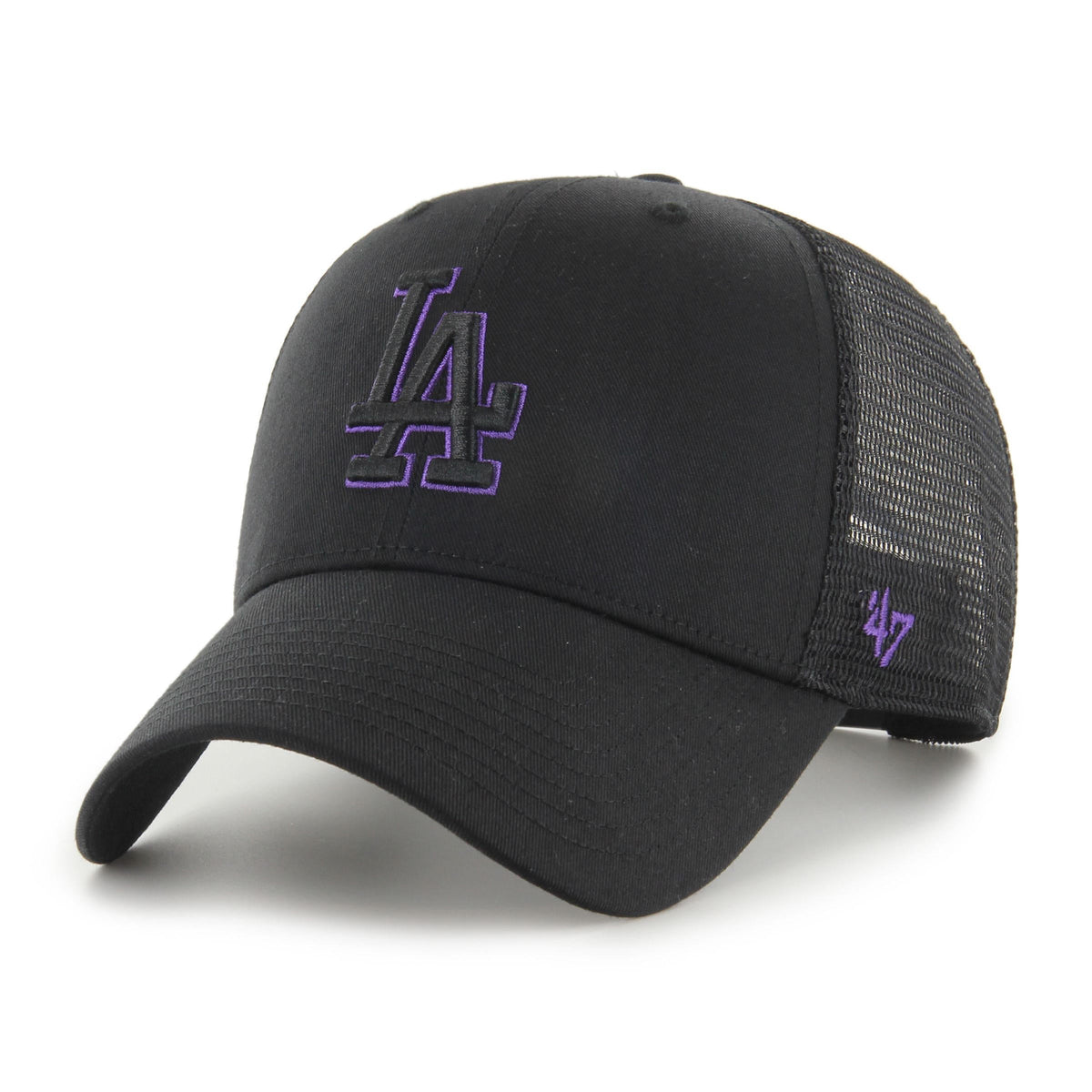 Los Angeles Dodgers Black Branson Sure Shot 47 MVP Trucker Cap