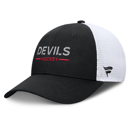 New Jersey Devils Authentic Pro Rink Structured Adjustable Snapback Cap