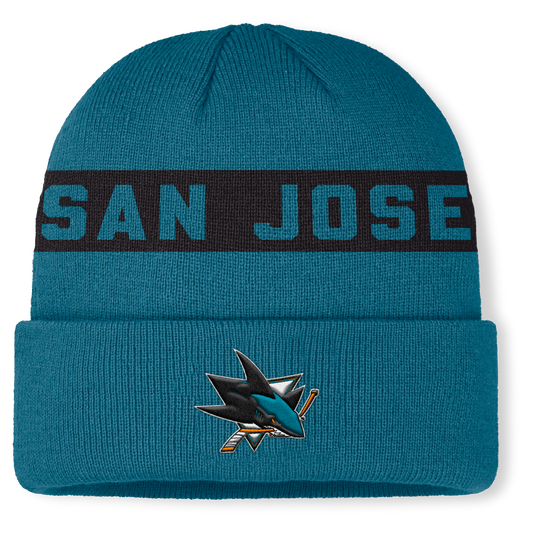 San Jose Sharks Authentic Pro Beanie Knit