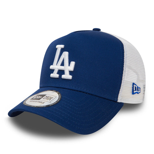 LA Dodgers Clean Blue A-Frame Trucker Cap