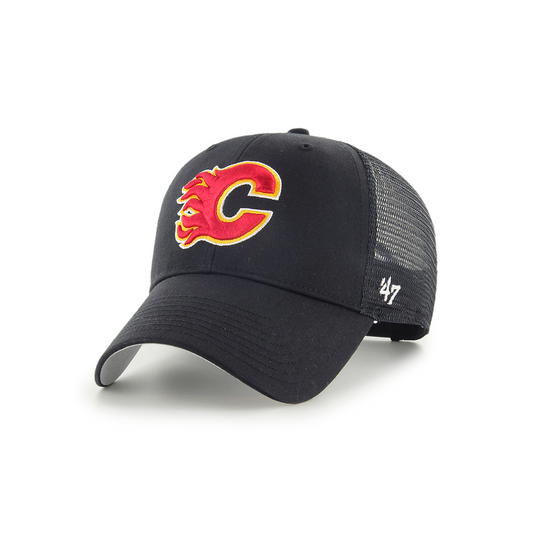 Calgary Flames Black Branson MVP Trucker Cap