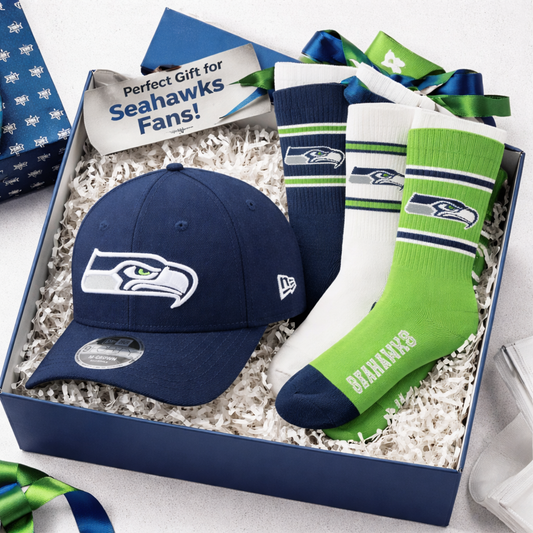 Seattle Seahawks Cap & Socks Supporters Bundle
