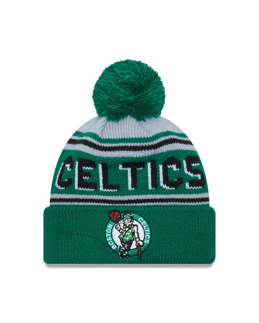 Boston Celtics Wordmark Pom Knit Beanie
