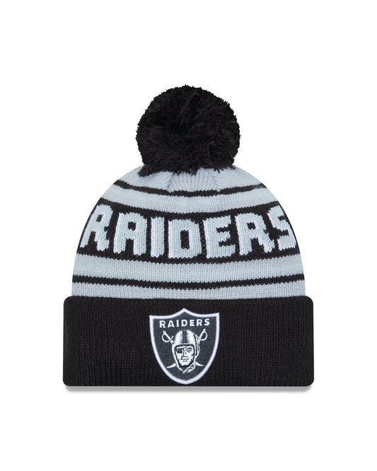 Las Vegas Raiders Wordmark Pom Knit Beanie