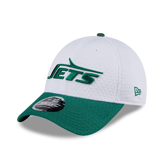 New York Jets White 9Forty Stretch Snapback Cap