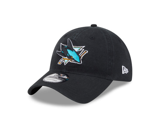San Jose Sharks Official Team Colours Black 9Twenty Adjustable Cap