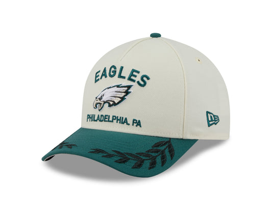 Philadelphia Eagles 2025 Draft 9Forty M Crown Cream Cap
