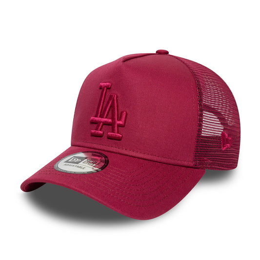 LA Dodgers MLB A-Frame 9FORTY Burgundy Trucker
