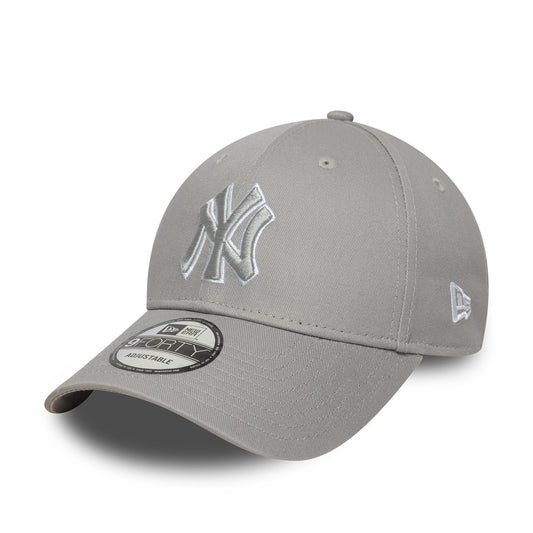 New York Yankees MLB Outline Grey 9Forty Adjustable Cap