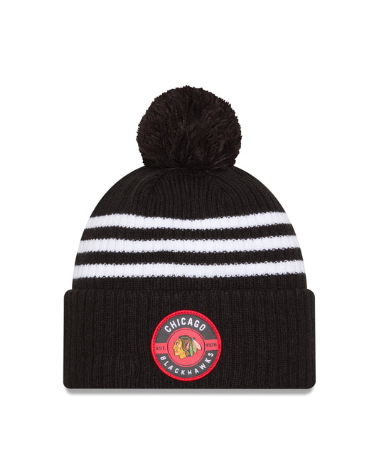 Chicago Blackhawks Banded Beanie Knit