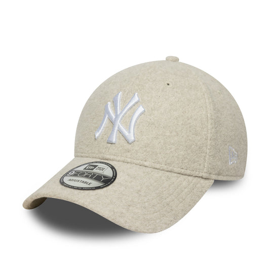 New York Yankees MLB Melton Cream 9Forty Adjustable Cap