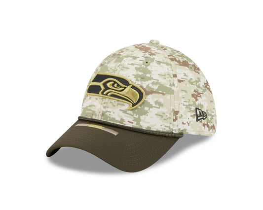 Seattle Seahawks Salute to Service 39Thirty Stretch Fit Cap