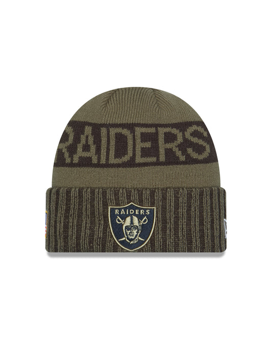Las Vegas Raiders 2025 Salute to Service Beanie Knit
