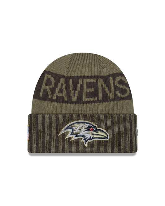 Baltimore Ravens 2025 Salute to Service Beanie Knit