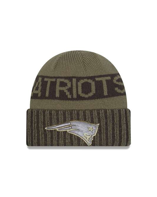 New England Patriots 2025 Salute to Service Beanie Knit