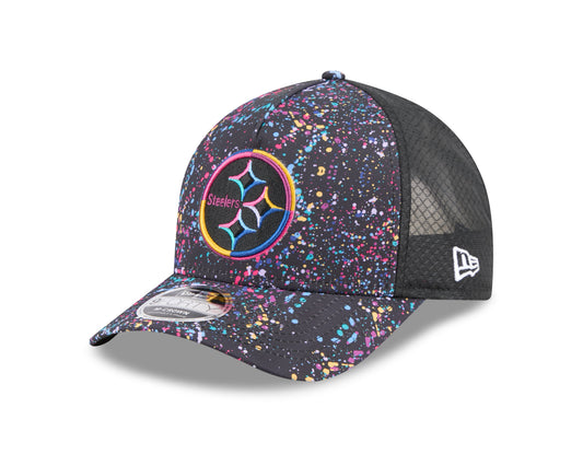 Pittsburgh Steelers 2025 Crucial Catch 9Forty Trucker Cap