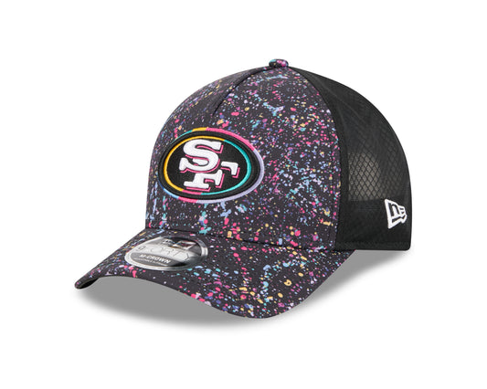 San Francisco 49ers 2025 Crucial Catch 9Forty Trucker Cap