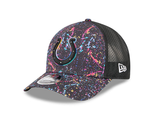 Indianapolis Colts 2025 Crucial Catch 9Forty Trucker Cap