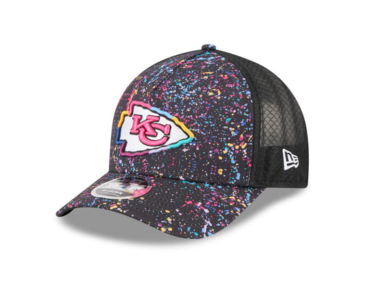 Kansas City Chiefs 2025 Crucial Catch 9Forty Trucker Cap