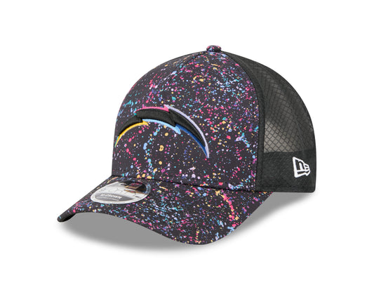Los Angeles Chargers 2025 Crucial Catch 9Forty Trucker Cap