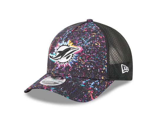 Miami Dolphins 2025 Crucial Catch 9Forty Trucker Cap