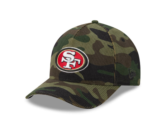 San Francisco 49ers Camo Cord 9FORTY MCrown A-Frame Adjustable Cap