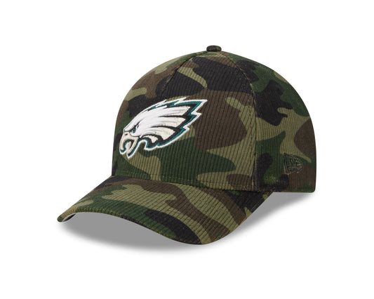 Philadelphia Eagles Camo Cord 9FORTY MCrown A-Frame Adjustable Cap