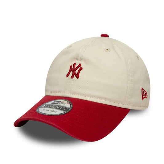 New York Yankees Mini Logo Cream & Red 9Twenty Adjustable Cap