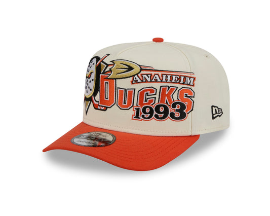 Anaheim Ducks NHL Chrome White Classic 9FIFTY A-Frame Snapback Cap
