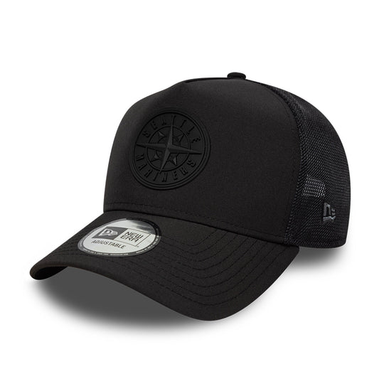 Seattle Mariners Black Out Sports Trucker Cap