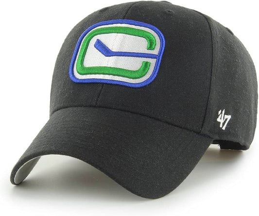 Vancouver Canucks Black Alternate Logo MVP Adjustable Cap