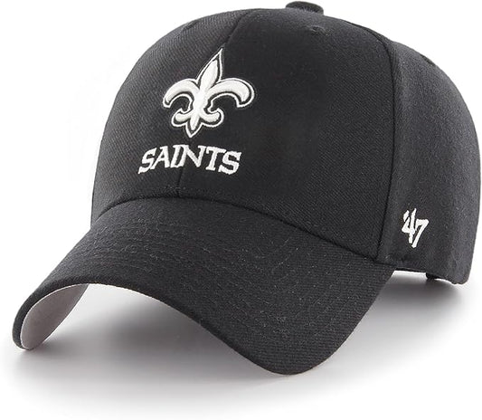 New Orleans Saints Black MVP Adjustable Cap