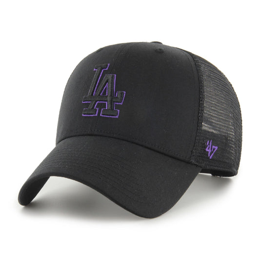 Los Angeles Dodgers Black Branson Sure Shot 47 MVP Trucker Cap