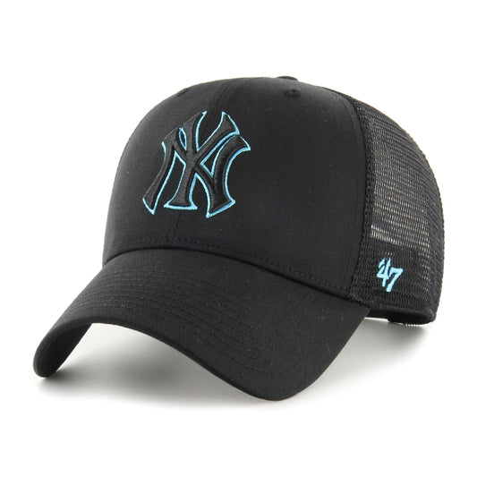New York Yankees Black Branson Sure Shot 47 MVP Trucker Cap