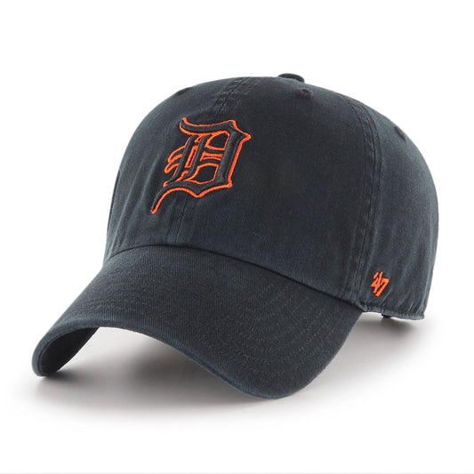 Detroit Tigers '47 Black Clean Up Adjustable Cap