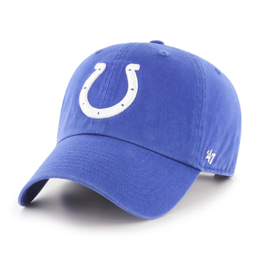 Indianapolis Colts Royal Blue Clean Up Adjustable Cap
