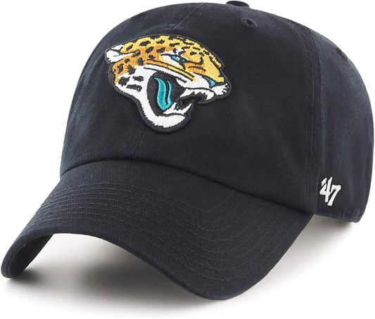 Jacksonville Jaguars Black Clean Up Adjustable Cap