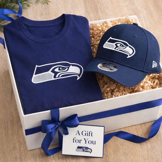 Seattle Seahawks Cap & T-Shirt Supporters Bundle