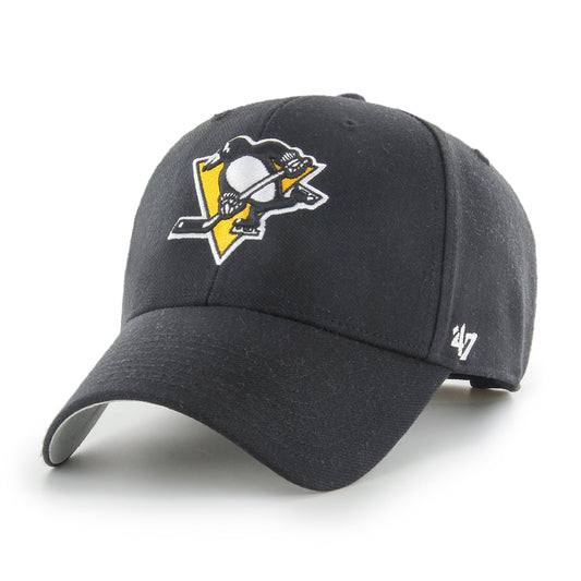 Pittsburgh Penguins Black MVP Adjustable Cap
