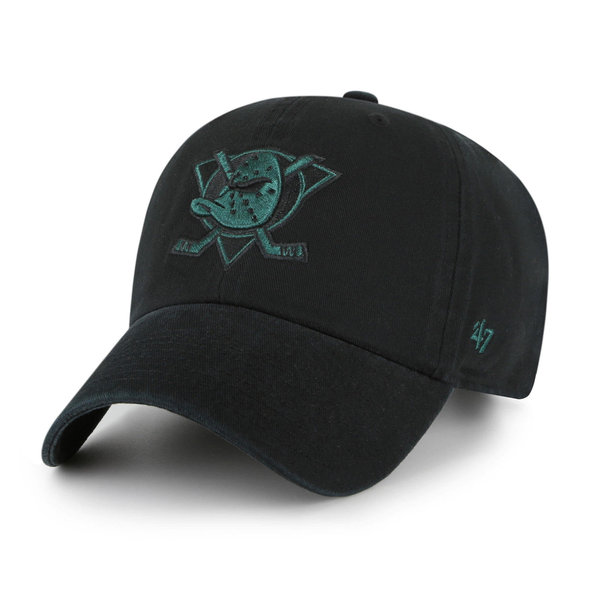 Anaheim Ducks '47 Clean Up Unstructured Adjustable Black Cap