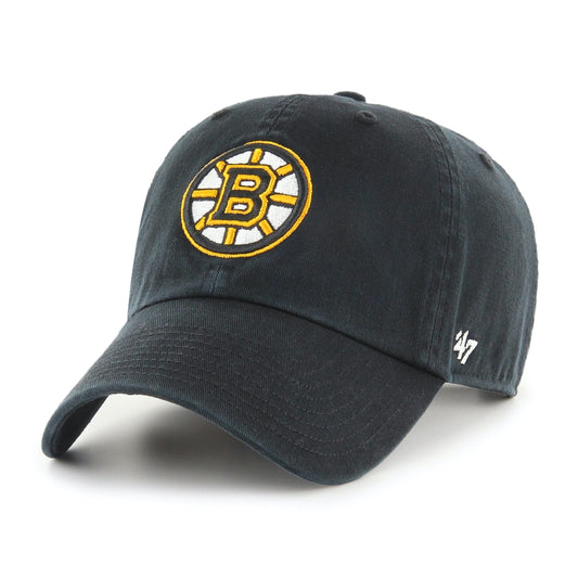 Boston Bruins Black Clean Up Cap
