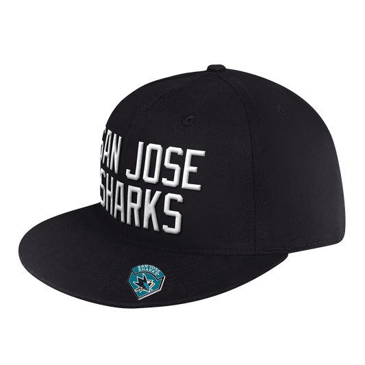 San Jose Sharks Starter Black Ice Snapback Cap