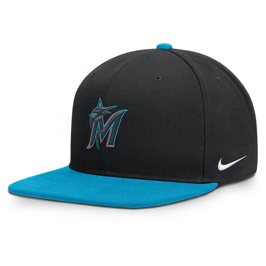 Miami Marlins Nike Dri-FIT Pro Structured Square Bill Cap