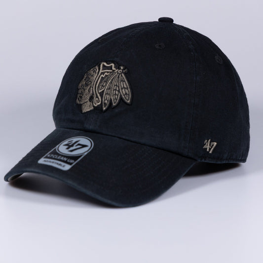 Chicago Blackhawks Ballpark Camo 47 Clean Up Adjustable Cap